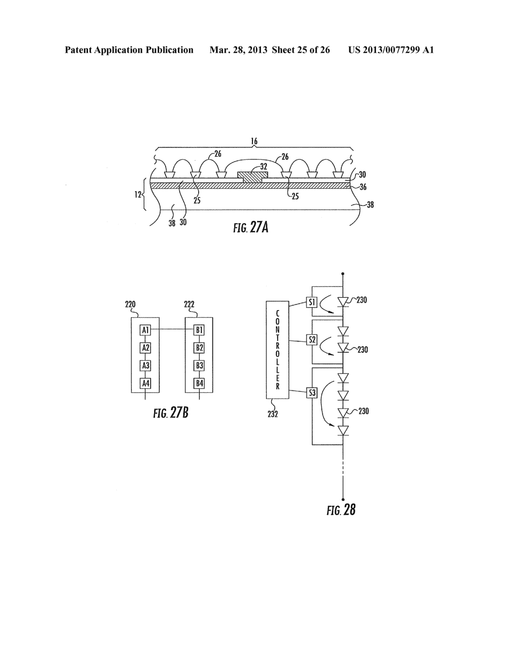 HIGH VOLTAGE ARRAY LIGHT EMITTING DIODE (LED) DEVICES, FIXTURES AND     METHODS - diagram, schematic, and image 26