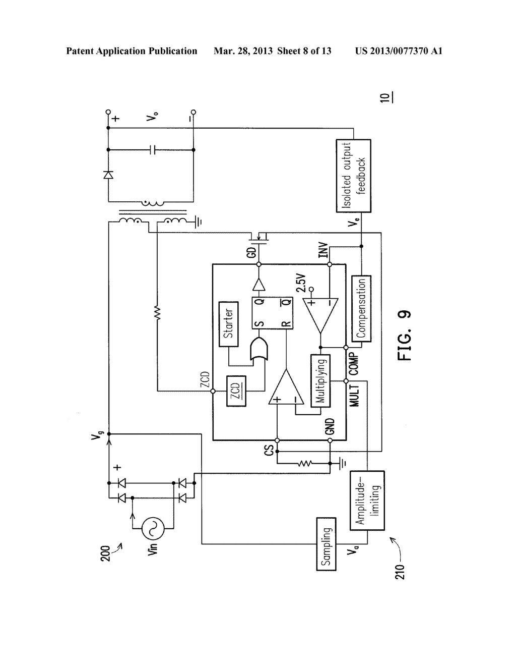 AC-TO-DC POWER SUPPLY APPARATUS AND POWER CONTROL STRUCTURE AND METHOD     THEREOF - diagram, schematic, and image 09