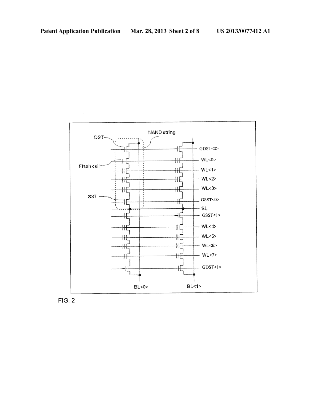 ROW DRIVER CIRCUIT FOR NAND MEMORIES INCLUDING A DECOUPLING INVERTER - diagram, schematic, and image 03