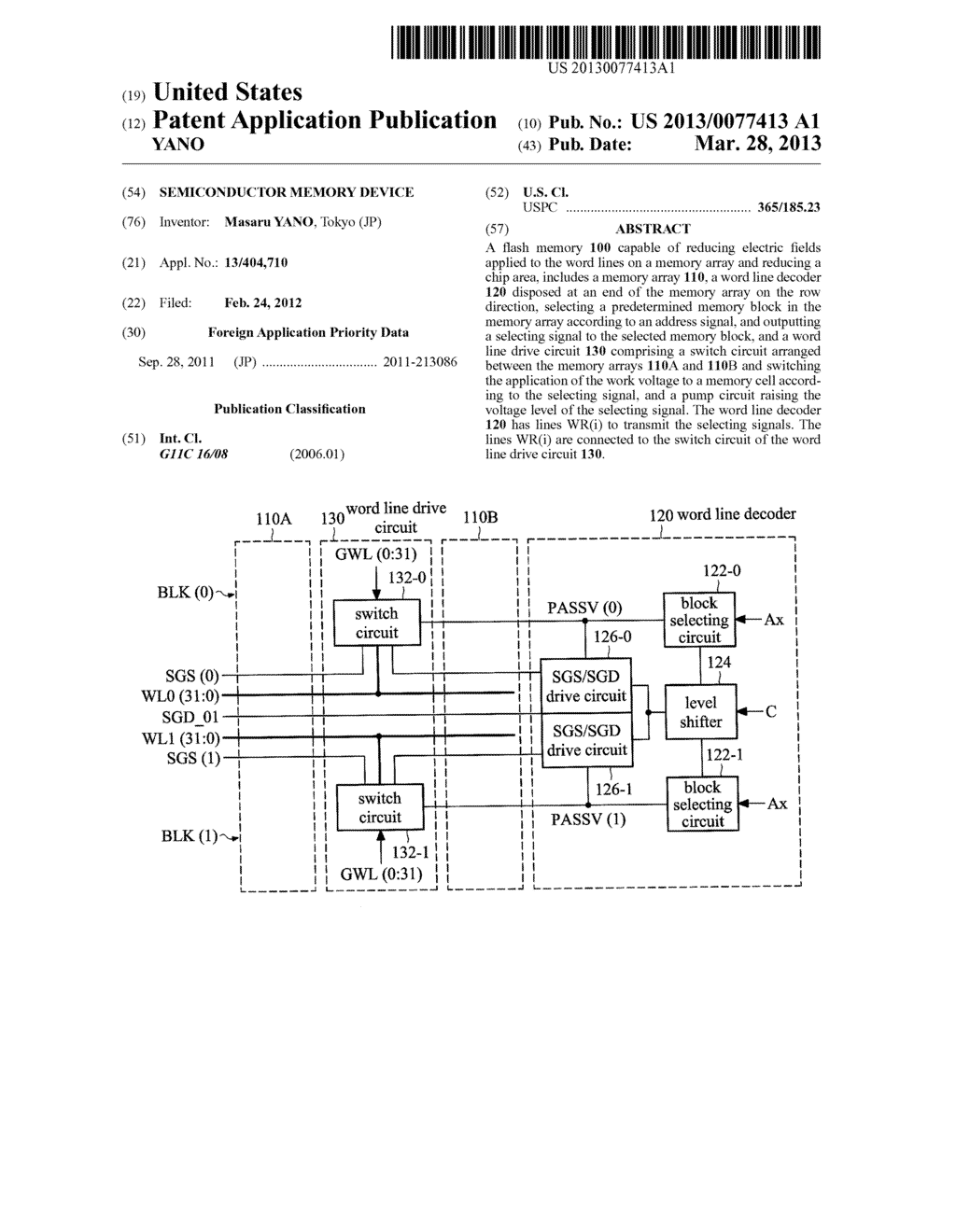 SEMICONDUCTOR MEMORY DEVICE - diagram, schematic, and image 01