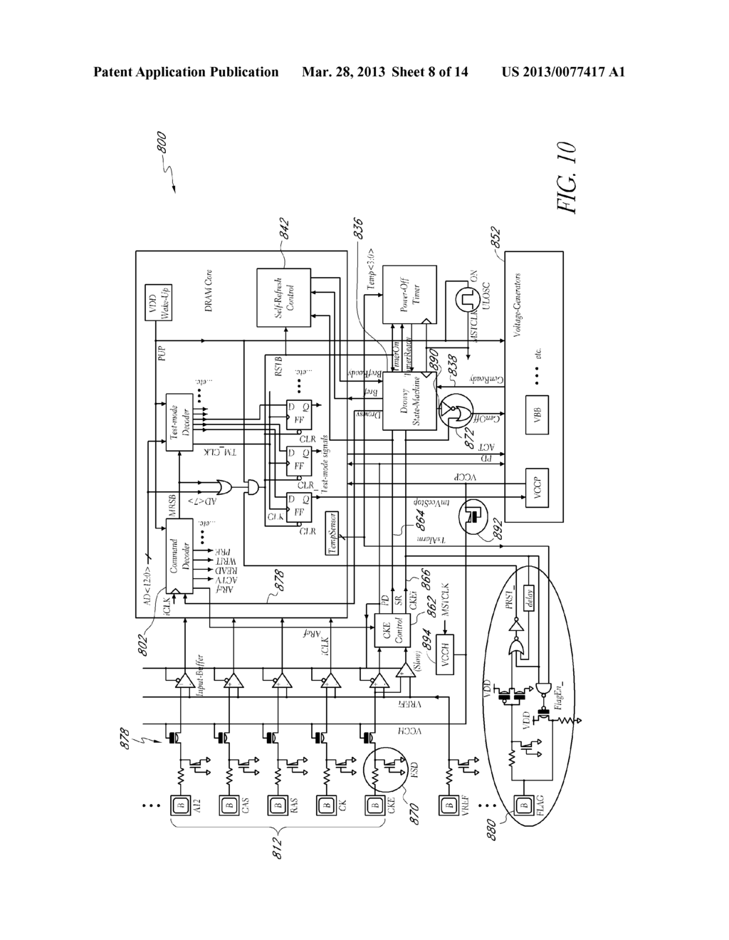 CONTROL OF INPUTS TO A MEMORY DEVICE - diagram, schematic, and image 09