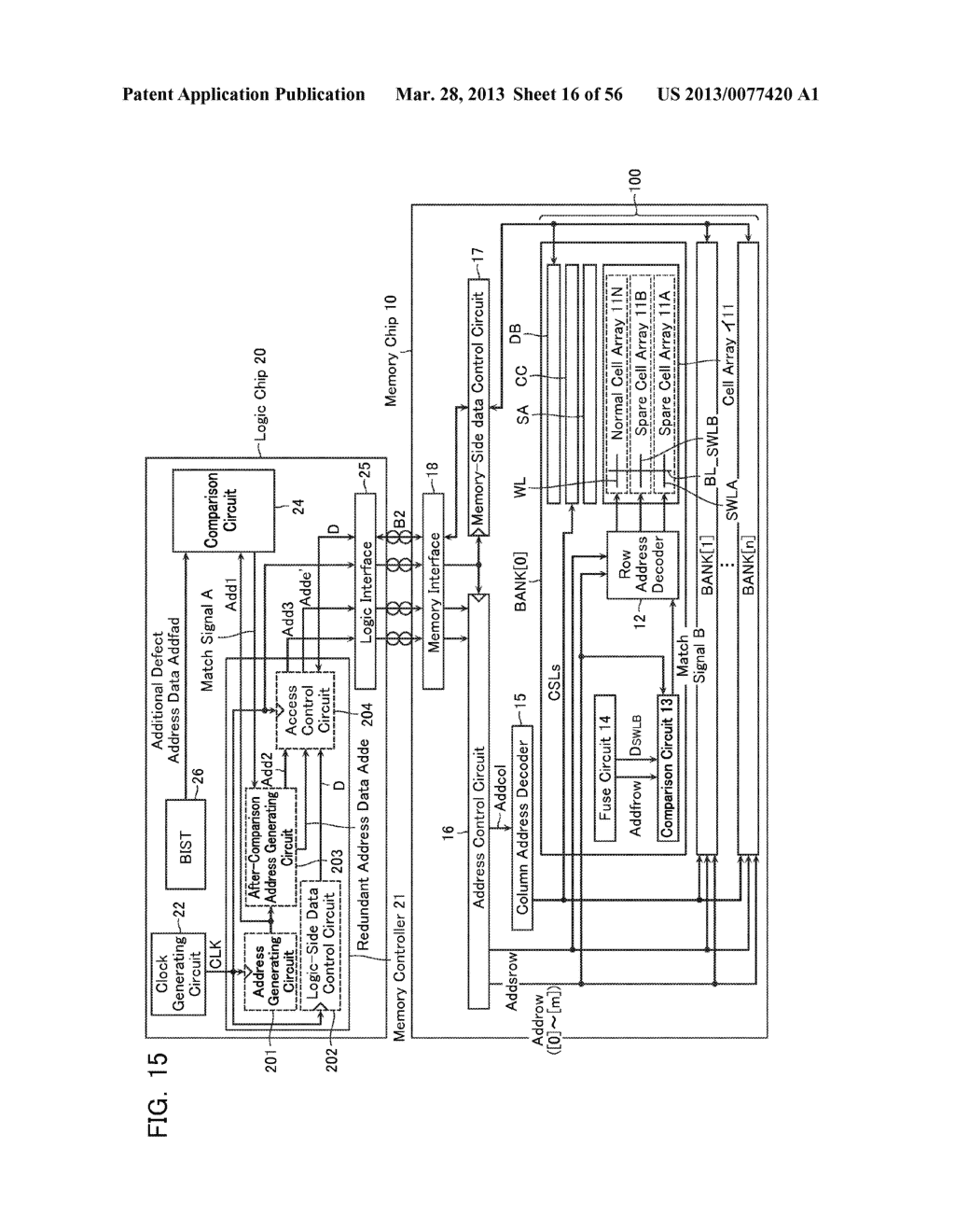 SEMICONDUCTOR MEMORY DEVICE AND DEFECTIVE CELL RELIEVING METHOD - diagram, schematic, and image 17