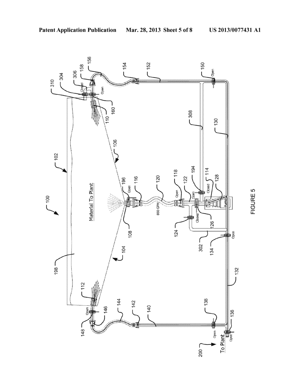 METHOD AND DEVICE FOR AGITATION OF TANK-STORED MATERIAL - diagram, schematic, and image 06