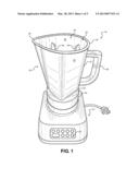 BLENDER WITH VARYING INTERNALLY AND EXTERNALLY SHAPED CONTAINER diagram and image