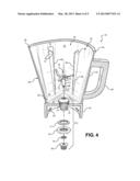 BLENDER WITH VARYING INTERNALLY AND EXTERNALLY SHAPED CONTAINER diagram and image