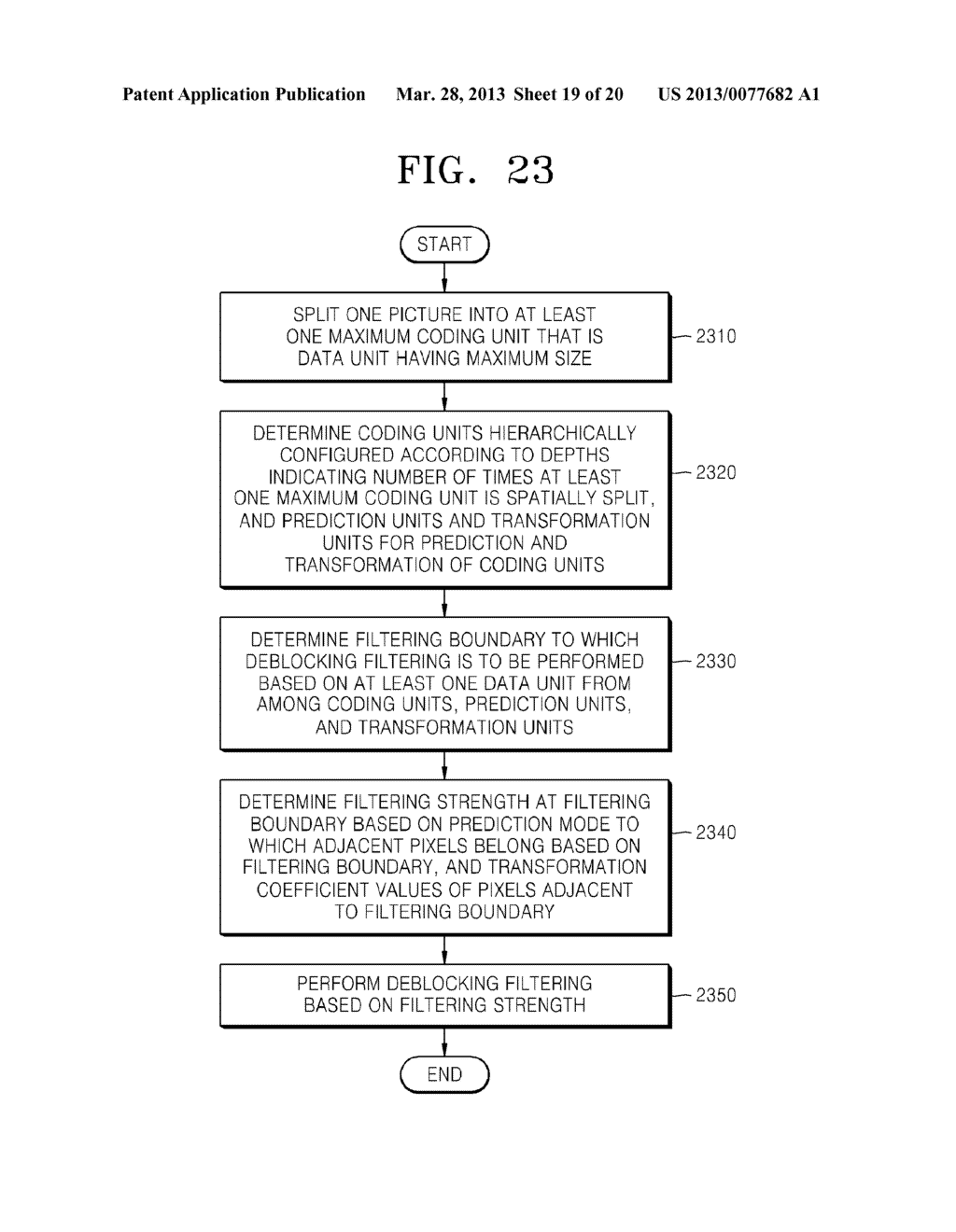 VIDEO ENCODING METHOD AND VIDEO ENCODING APPARATUS AND VIDEO DECODING     METHOD AND VIDEO DECODING APPARATUS, WHICH PERFORM DEBLOCKING FILTERING     BASED ON TREE-STRUCTURE ENCODING UNITS - diagram, schematic, and image 20