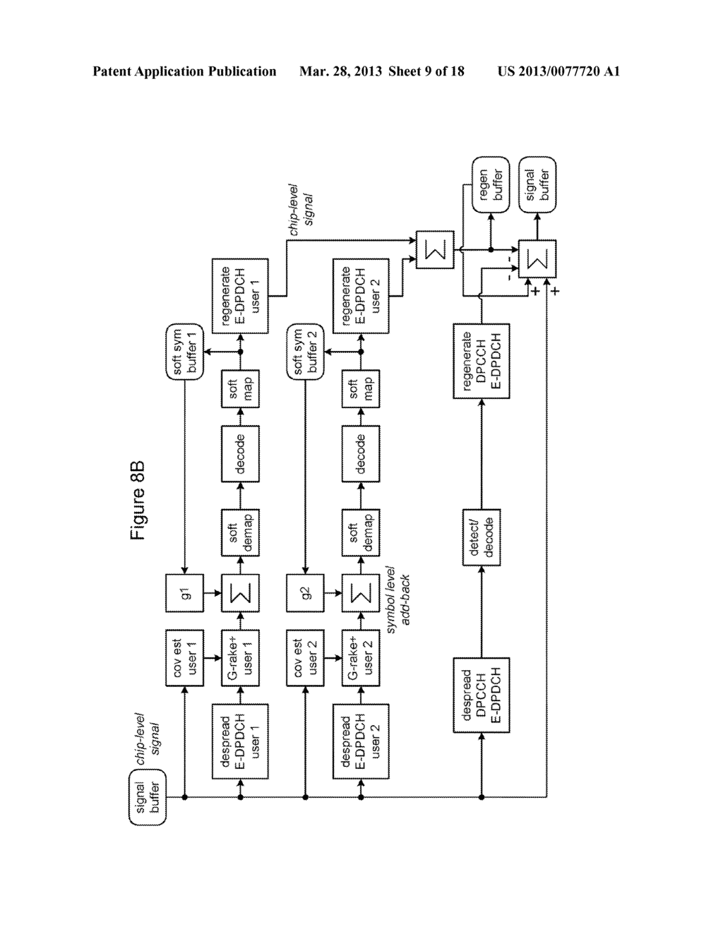 MULTI-STAGE TURBO EQUALIZATION AND INTERFERENCE CANCELLATION RECEIVER FOR     WIRELESS SYSTEMS - diagram, schematic, and image 10