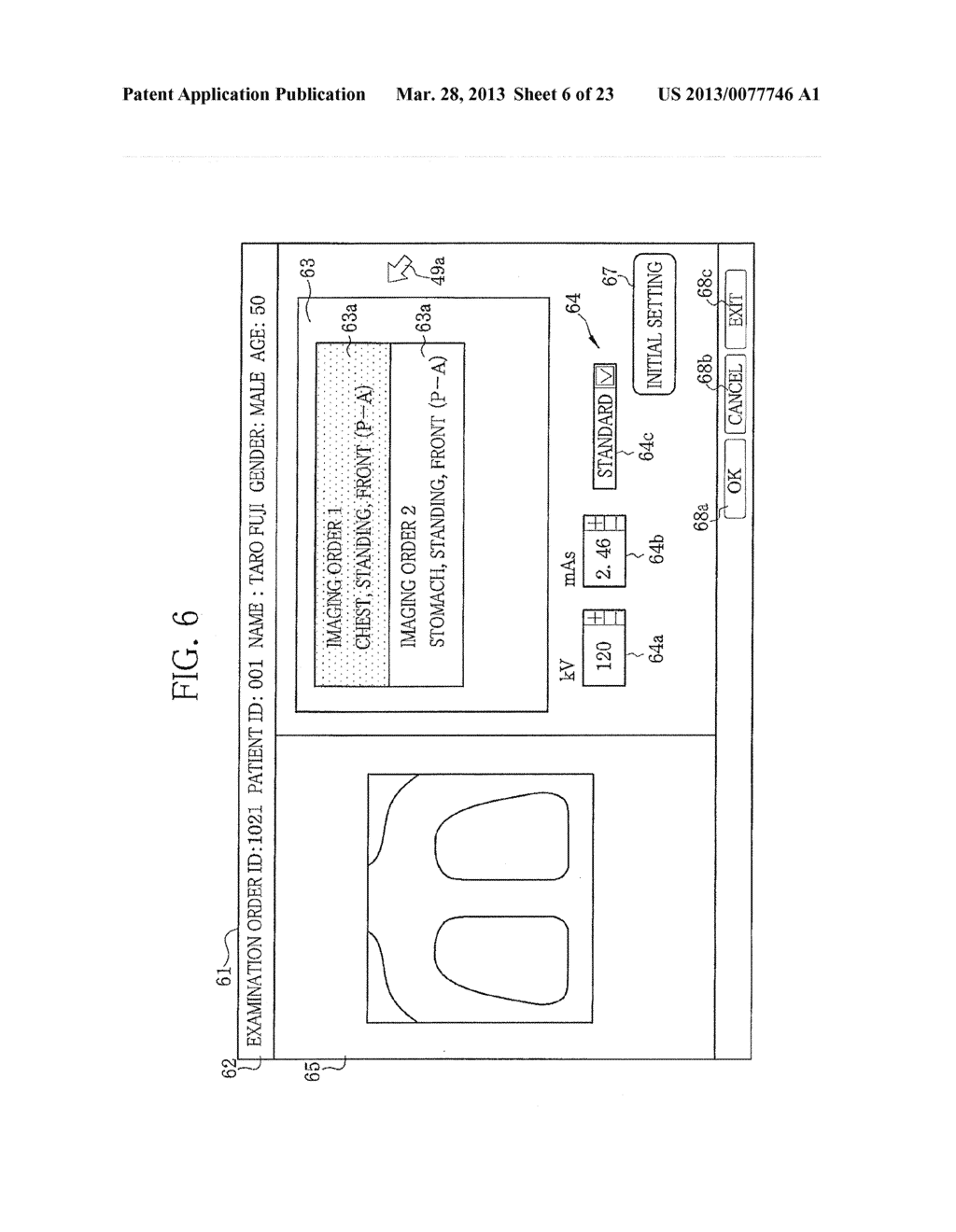 DEVICE AND METHOD FOR ASSISTING IN INITIAL SETTING OF IMAGING CONDITION,     AND RADIATION IMAGING APPARATUS - diagram, schematic, and image 07