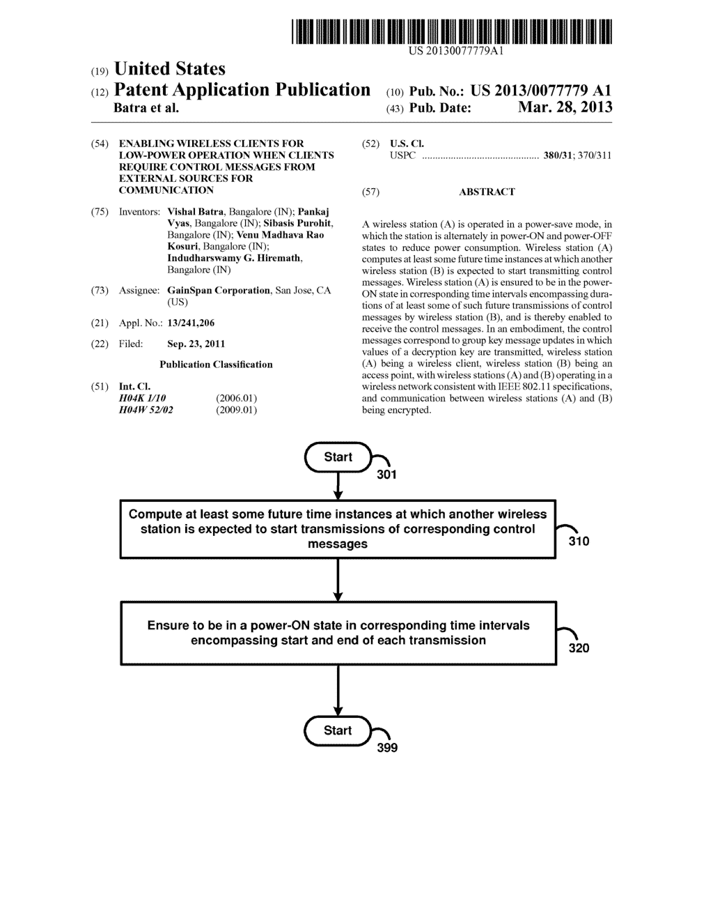 ENABLING WIRELESS CLIENTS FOR LOW-POWER OPERATION WHEN CLIENTS REQUIRE     CONTROL MESSAGES FROM EXTERNAL SOURCES FOR COMMUNICATION - diagram, schematic, and image 01