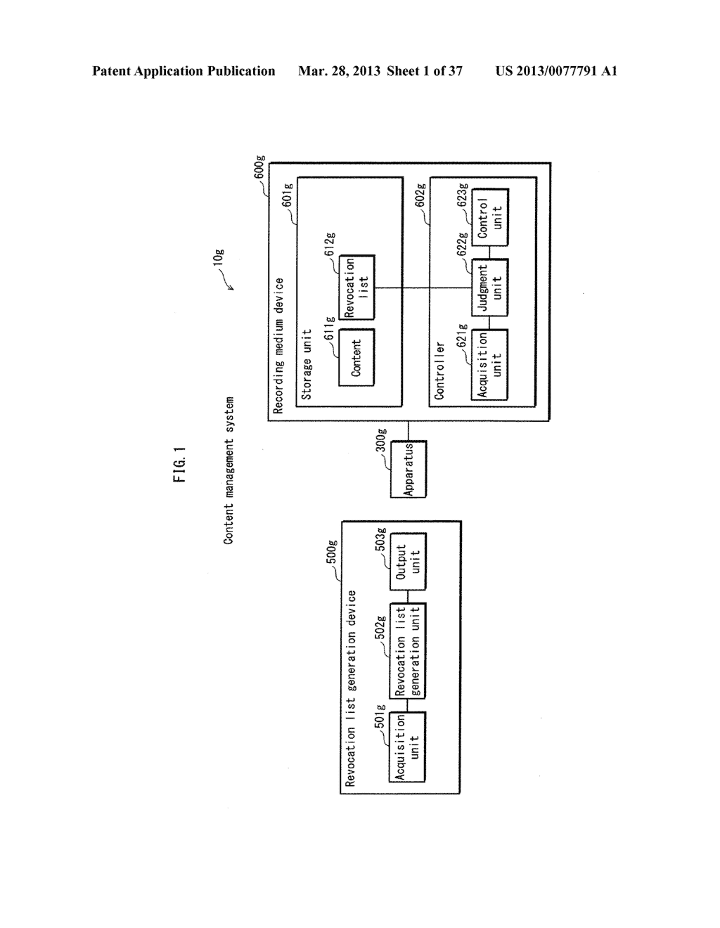 REVOCATION LIST GENERATION DEVICE, REVOCATION LIST GENERATION METHOD, AND     CONTENT MANAGEMENT SYSTEM - diagram, schematic, and image 02