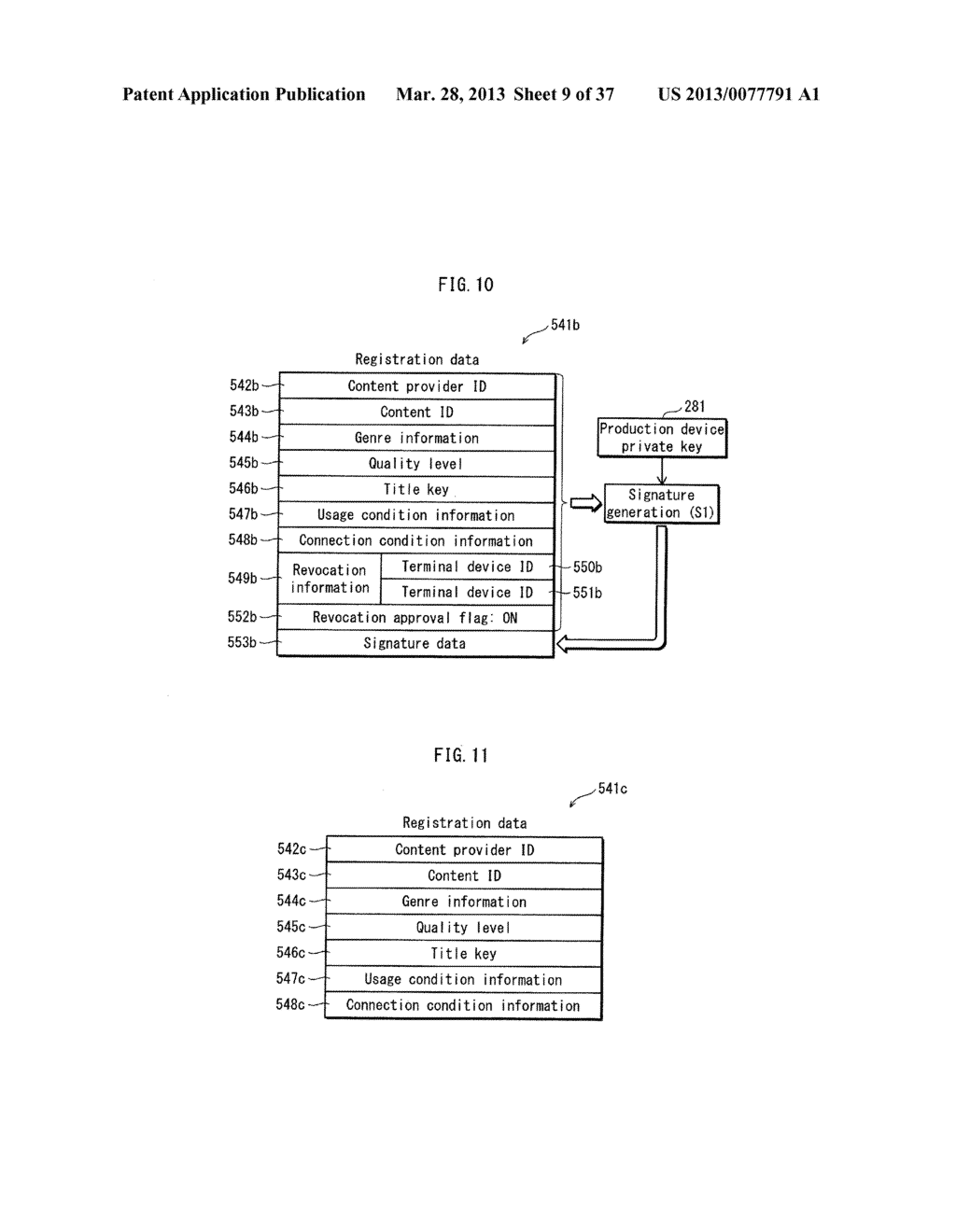 REVOCATION LIST GENERATION DEVICE, REVOCATION LIST GENERATION METHOD, AND     CONTENT MANAGEMENT SYSTEM - diagram, schematic, and image 10