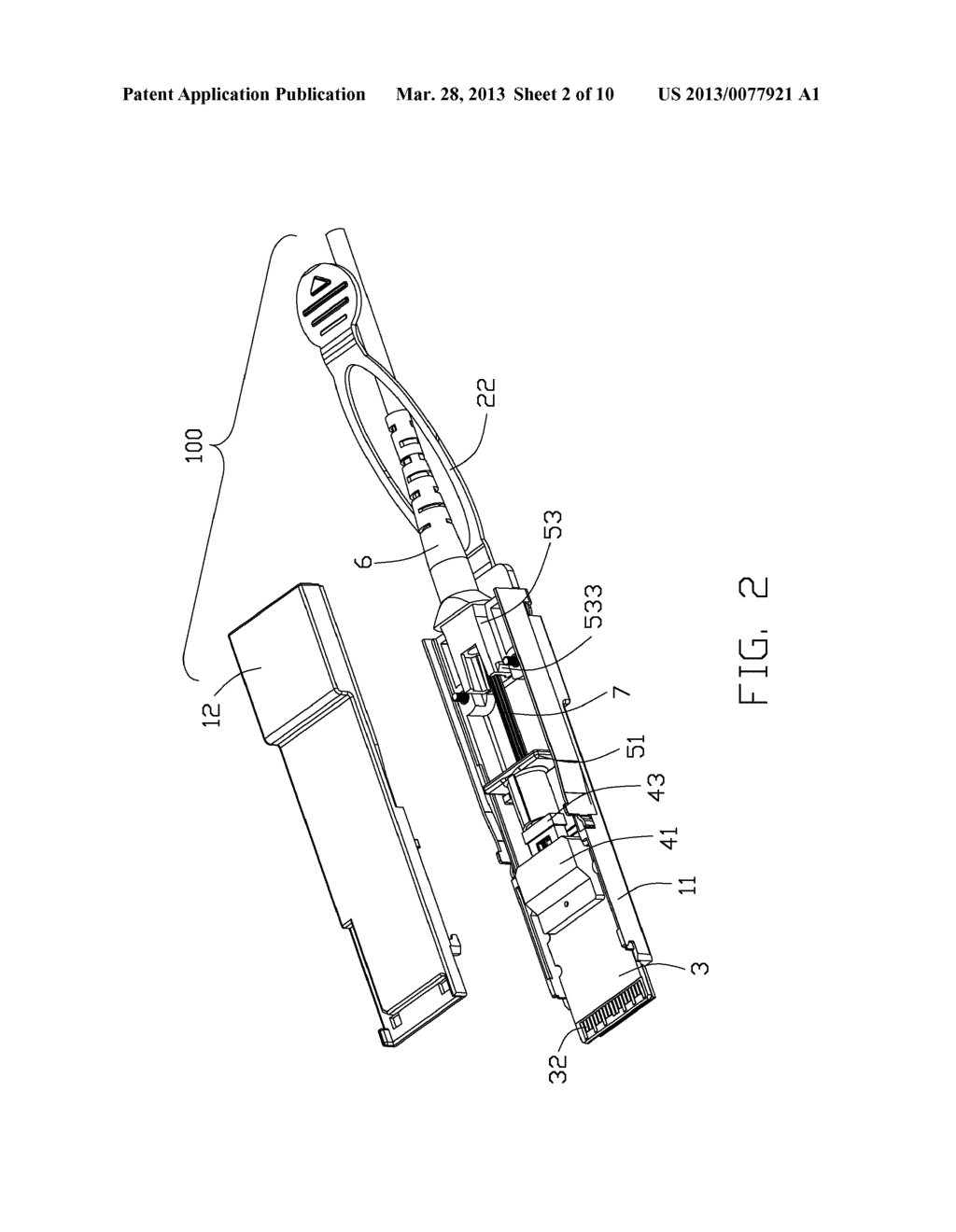 OPTICAL-ELECTRICAL CONNECTOR HAVING A RESILIENT MEMBER      FOR URGING FERRULE     AGAINST LENS MEMBER - diagram, schematic, and image 03