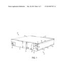 Cable Enclosure and Radius-Limiting Cable Guide with Integral Magnetic     Door Catch diagram and image