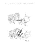 ROTATABLE AND TILTABLE RECEIVING TABLE FOR A MID-SIZE OR BIG BALE STACK     WAGON diagram and image