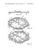 ROTATABLE AND TILTABLE RECEIVING TABLE FOR A MID-SIZE OR BIG BALE STACK     WAGON diagram and image