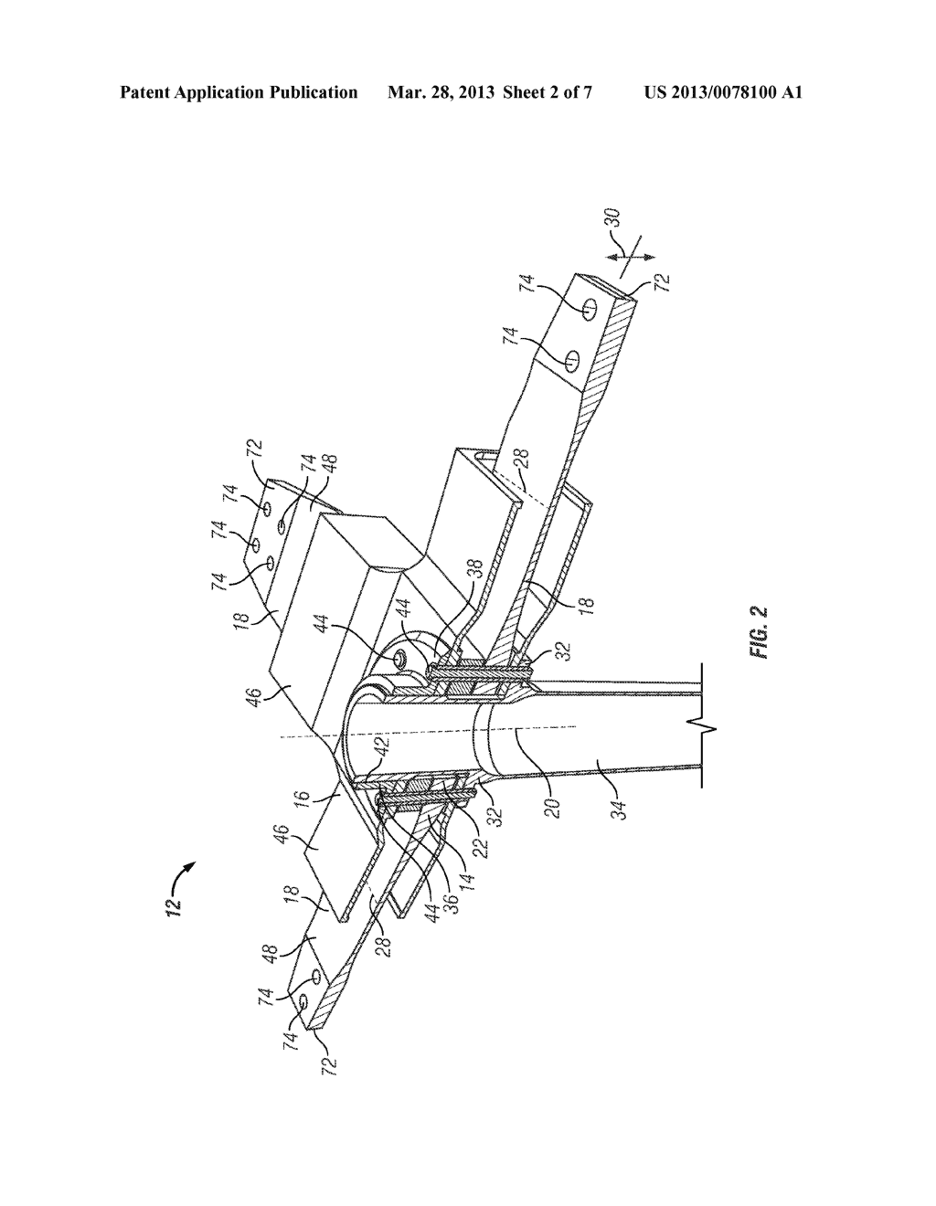 LOW OFFSET HINGELESS ROTOR WITH PITCH CHANGE BEARINGS - diagram, schematic, and image 03