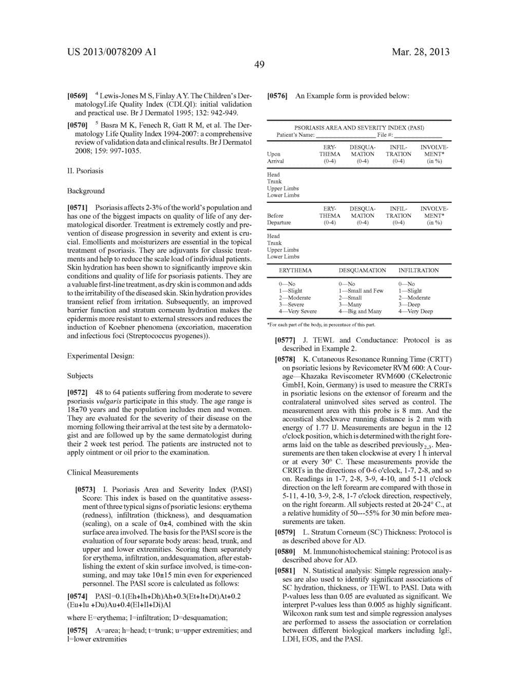 COMPOSITIONS AND METHODS FOR TREATING CONDITIONS OF COMPROMISED SKIN     BARRIER FUNCTION - diagram, schematic, and image 57