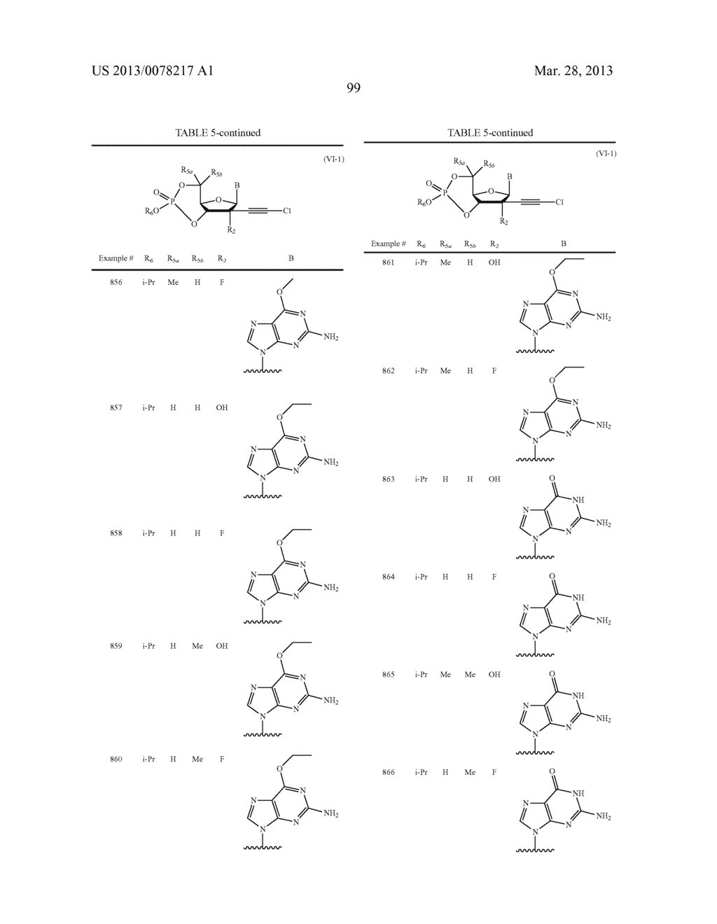 2'-CHLOROACETYLENYL SUBSTITUTED NUCLEOSIDE DERIVATIVES - diagram, schematic, and image 100