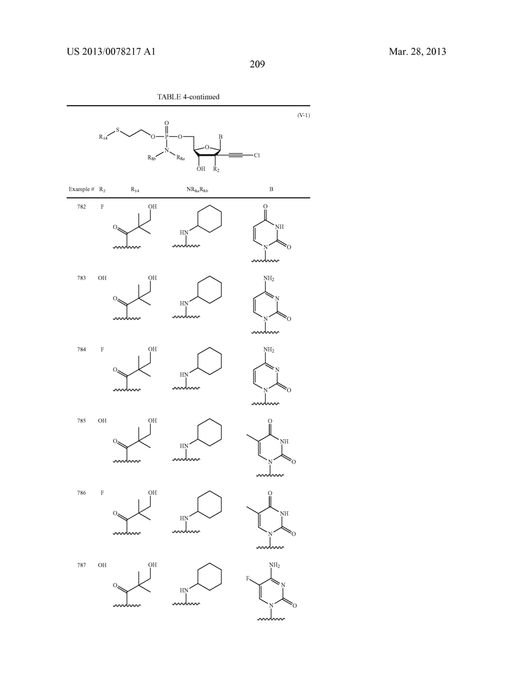 2'-CHLOROACETYLENYL SUBSTITUTED NUCLEOSIDE DERIVATIVES - diagram, schematic, and image 210