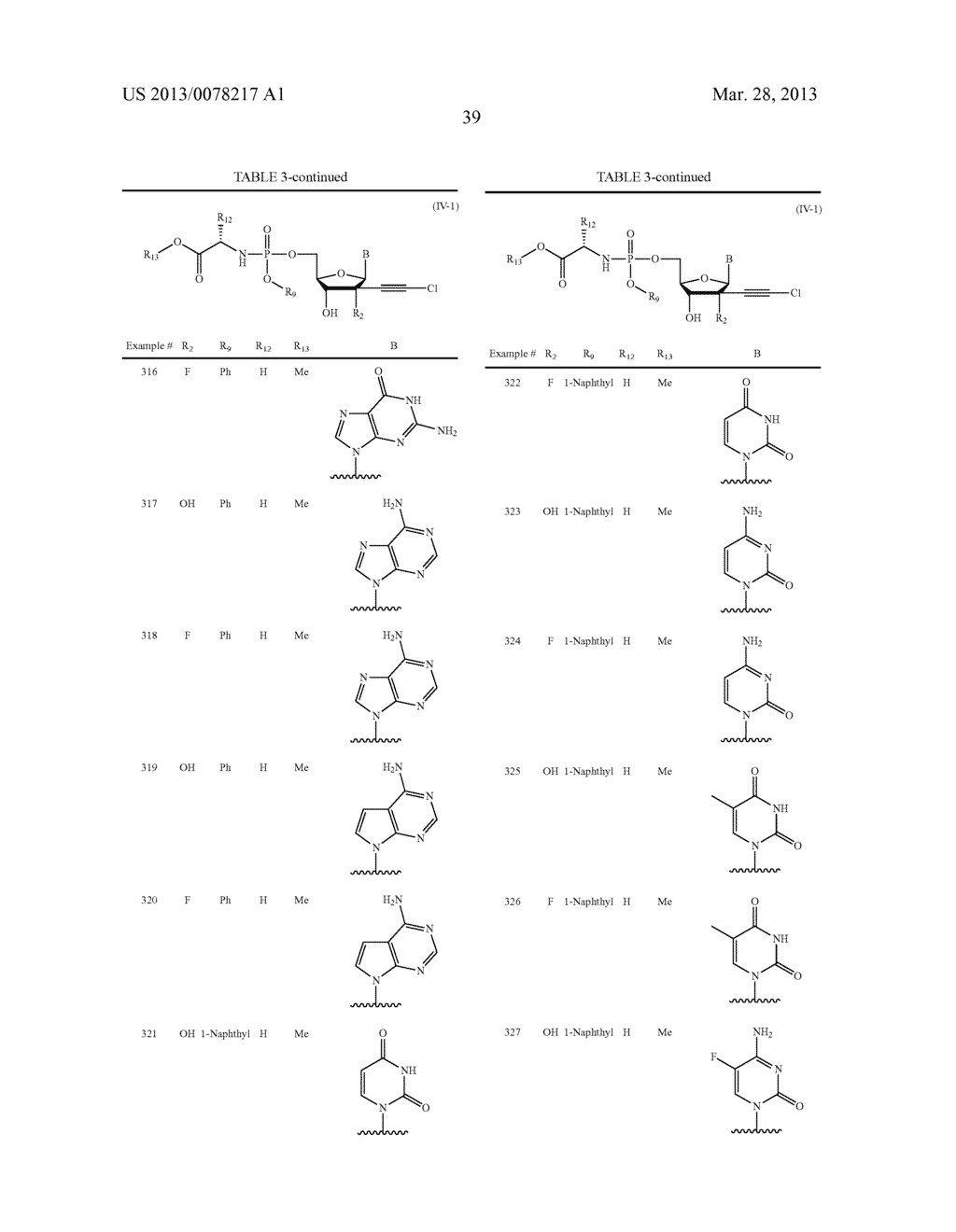 2'-CHLOROACETYLENYL SUBSTITUTED NUCLEOSIDE DERIVATIVES - diagram, schematic, and image 40