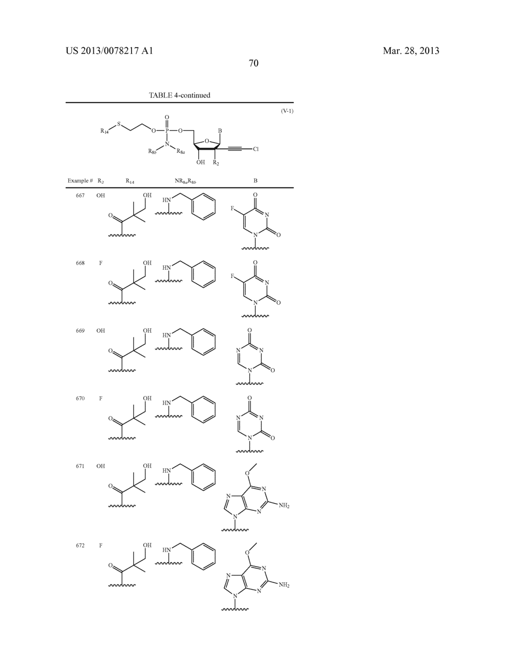 2'-CHLOROACETYLENYL SUBSTITUTED NUCLEOSIDE DERIVATIVES - diagram, schematic, and image 71