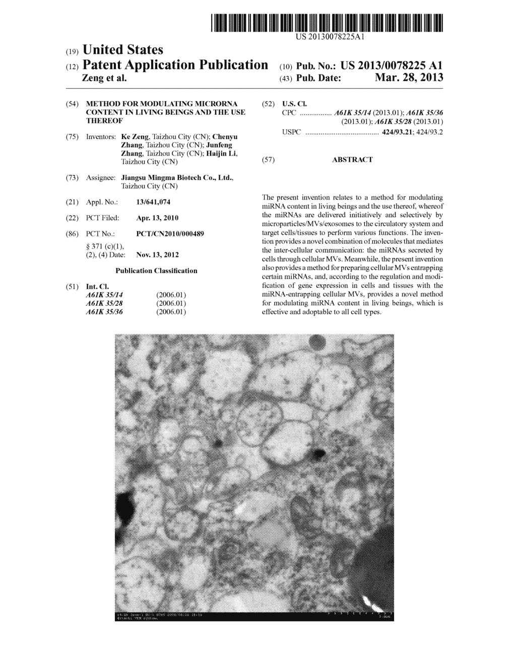 Method for Modulating MicroRNA Content in Living Beings and the Use     Thereof - diagram, schematic, and image 01