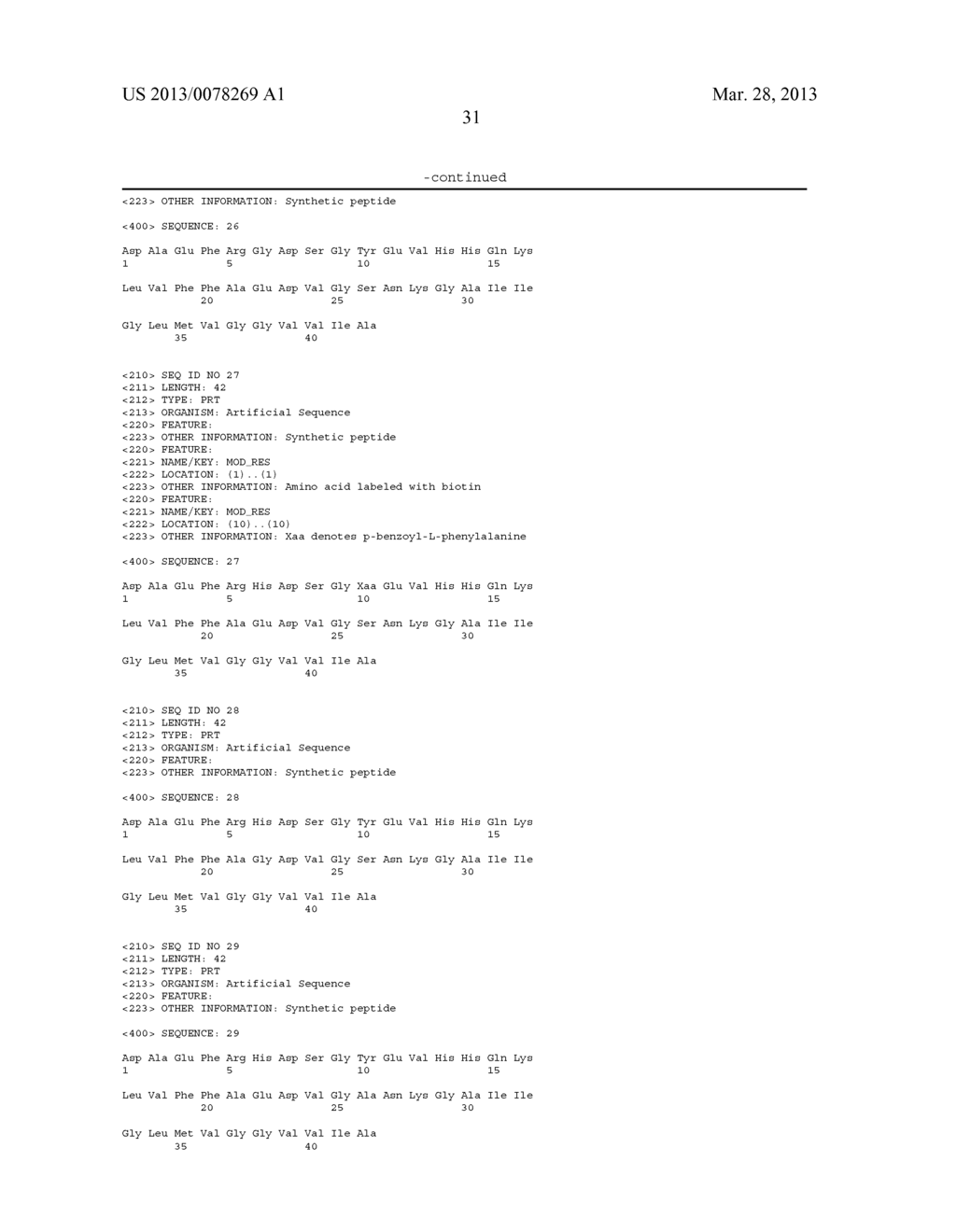 AMYLOID BETA PEPTIDES, ASSEMBLIES THEREOF, AND RELATED METHODS - diagram, schematic, and image 36