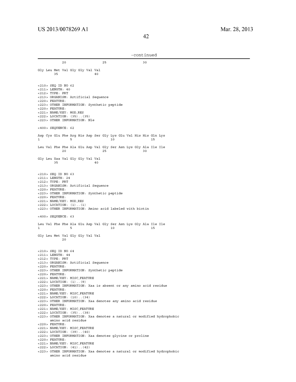 AMYLOID BETA PEPTIDES, ASSEMBLIES THEREOF, AND RELATED METHODS - diagram, schematic, and image 47