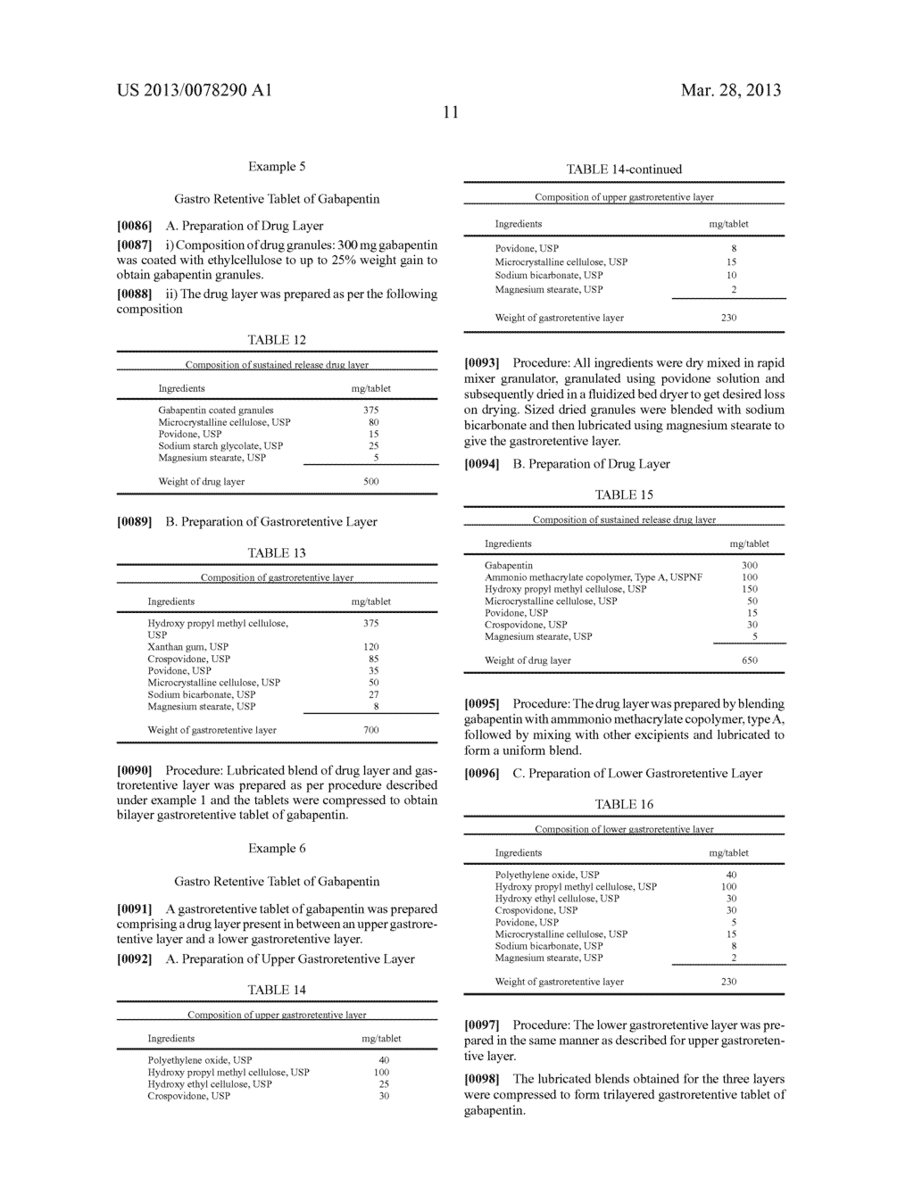 Gastroretentive Dosage Forms Of GABA Analogs - diagram, schematic, and image 12