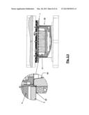 PLATE AND APPARATUS FOR FORMING A PLASTIC MATERIAL FLANGED HOLLOW ARTICLE diagram and image