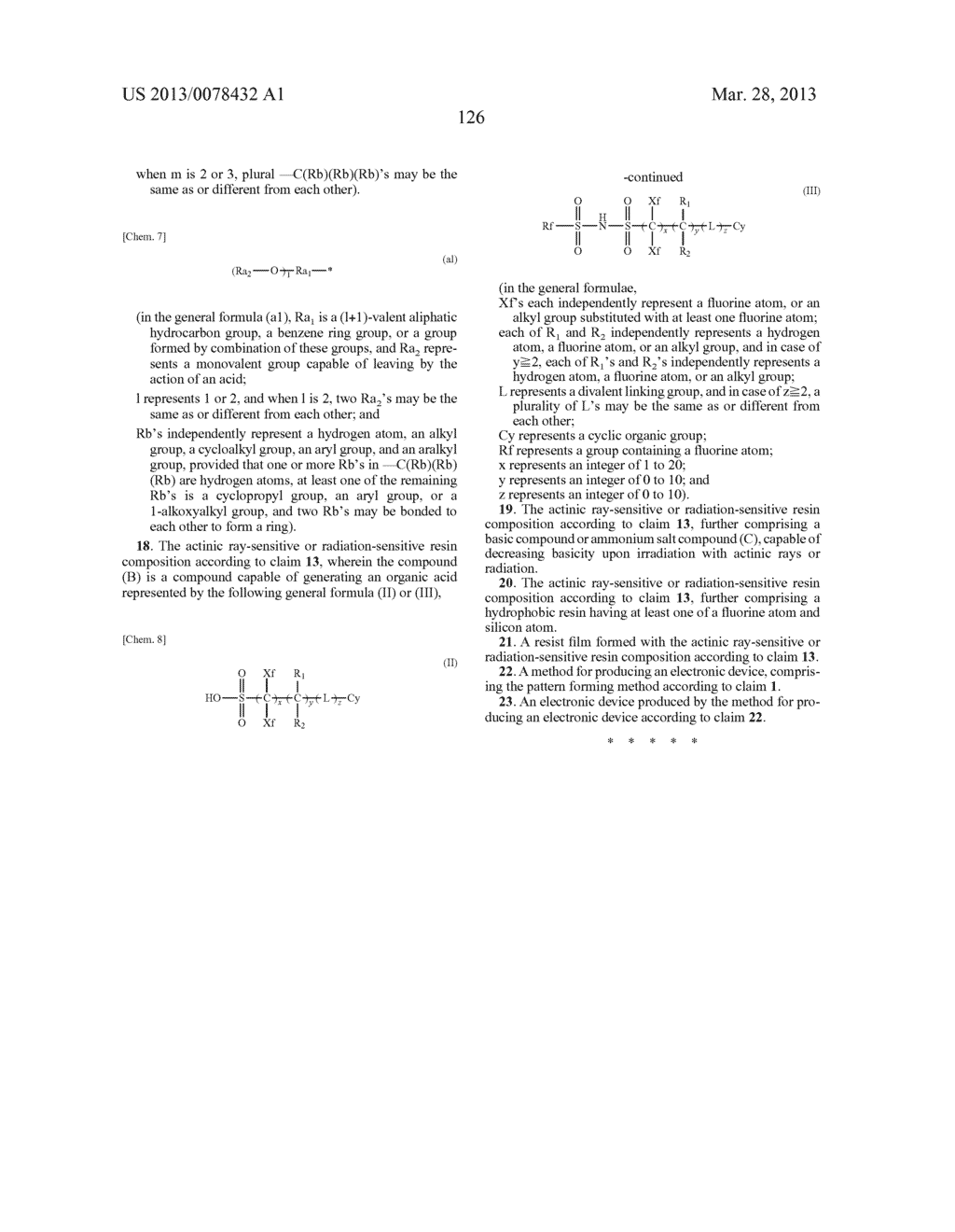 PATTERN FORMING METHOD, ACTINIC RAY-SENSITIVE OR RADIATION-SENSITIVE RESIN     COMPOSITION, RESIST FILM, METHOD FOR PREPARING ELECTRONIC DEVICE, AND     ELECTRONIC DEVICE - diagram, schematic, and image 127