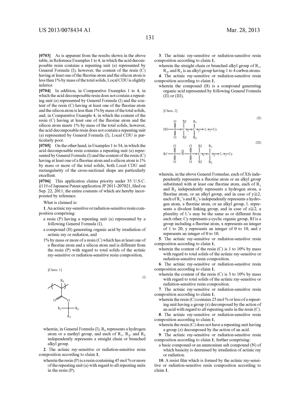 ACTINIC RAY-SENSITIVE OR RADIATION-SENSITIVE RESIN COMPOSITION, AND,     RESIST FILM, PATTERN FORMING METHOD, ELECTRONIC DEVICE MANUFACTURING     METHOD, AND ELECTRONIC DEVICE, EACH USING THE SAME - diagram, schematic, and image 132