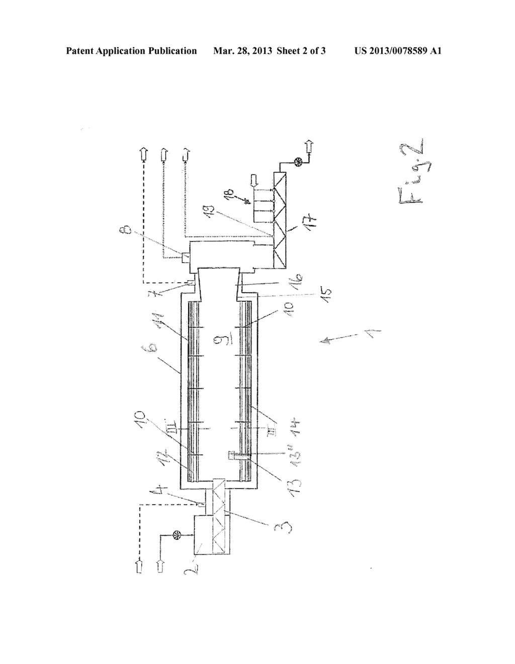 Tubular Reactor for Thermal Treatment of Biomass - diagram, schematic, and image 03