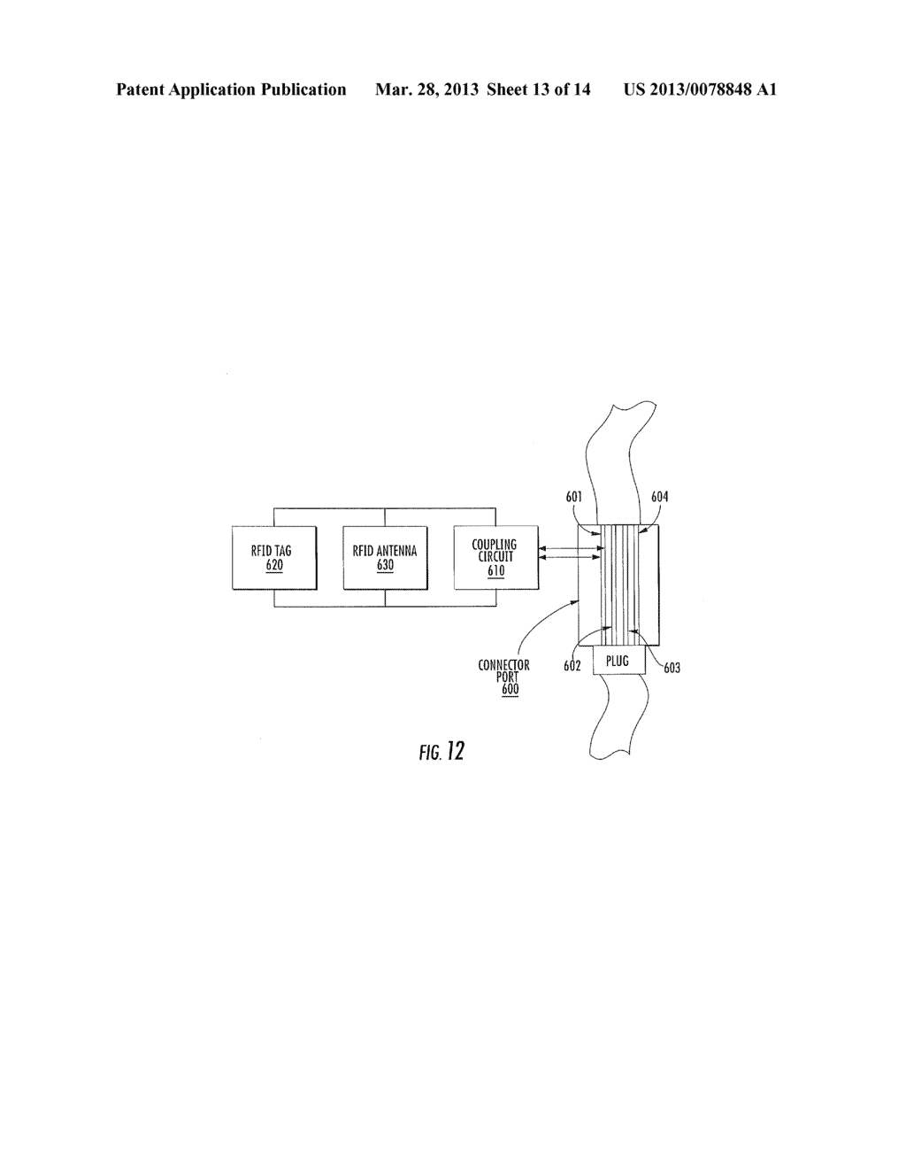 Intelligent Patching Systems and Methods Using Radio Frequency     Identification Tags that are Interrogated Over Network Cabling and     Related Communications Connectors - diagram, schematic, and image 14