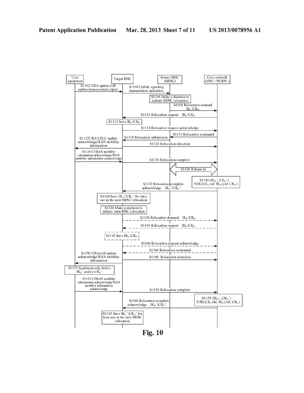 METHOD FOR UPDATING AND GENERATING AIR INTERFACE KEY AND RADIO ACCESS     SYSTEM - diagram, schematic, and image 08