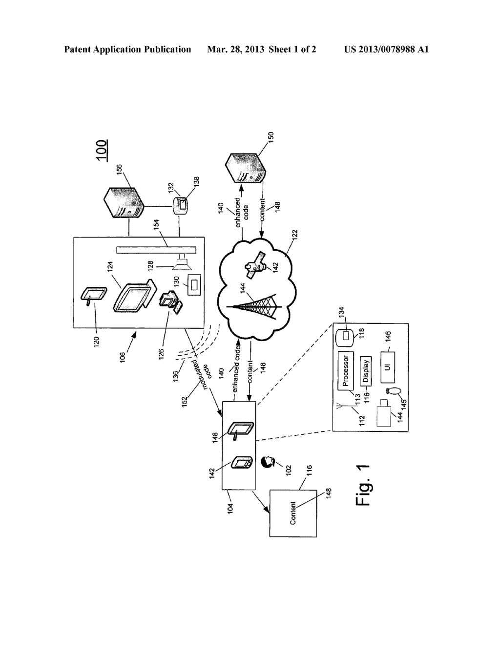 SYSTEM EFFECTIVE TO MODULATE A CODE AND PROVIDE CONTENT TO A USER - diagram, schematic, and image 02