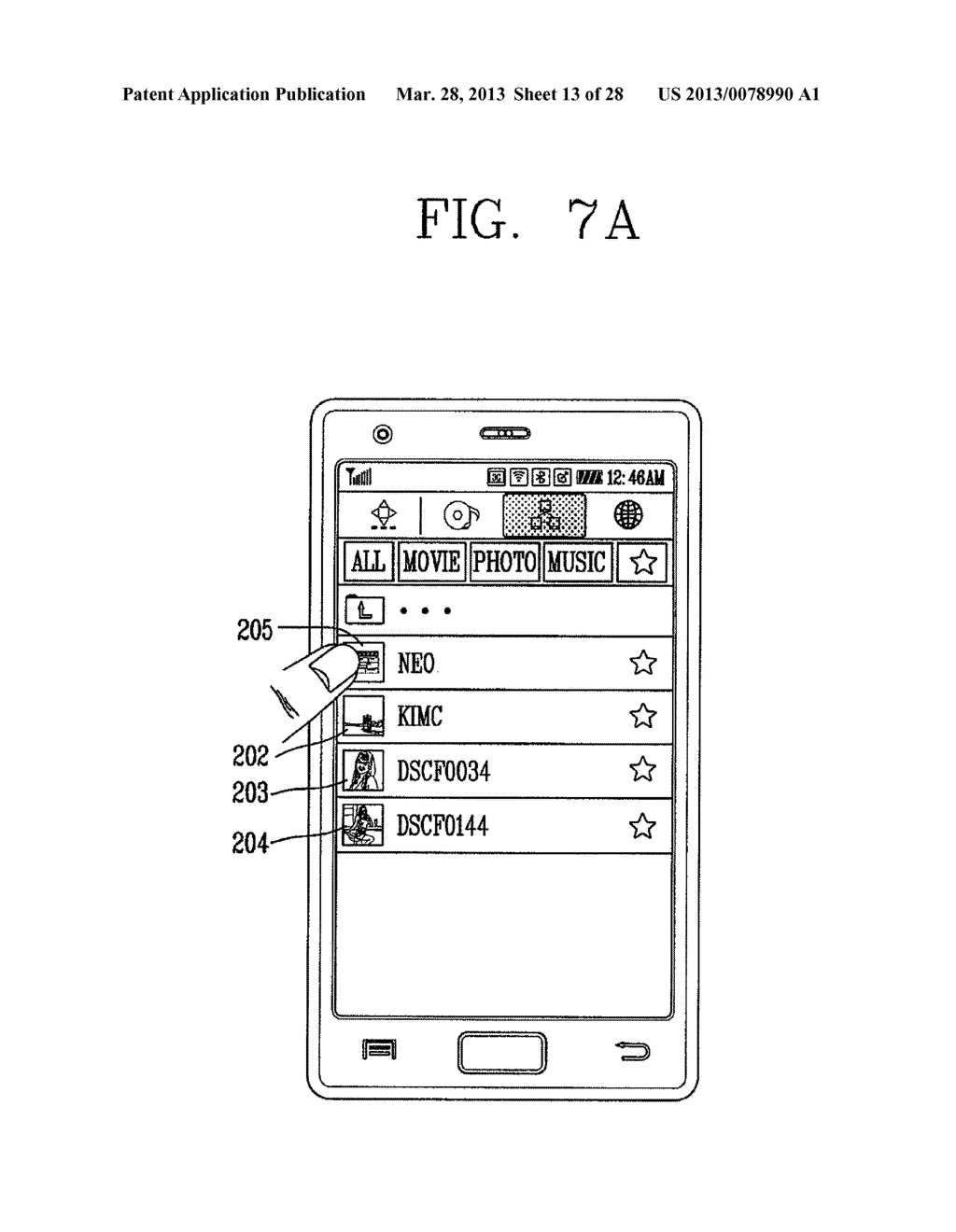 MOBILE DEVICE AND METHOD FOR CONTROLLING REPRODUCTION OF CONTENTS IN     MOBILE DEVICE - diagram, schematic, and image 14