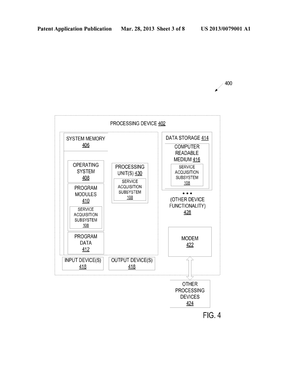 REDUCING SERVICE ACQUISITION TIME WHEN A USER DEVICE IS POWERED UP - diagram, schematic, and image 04