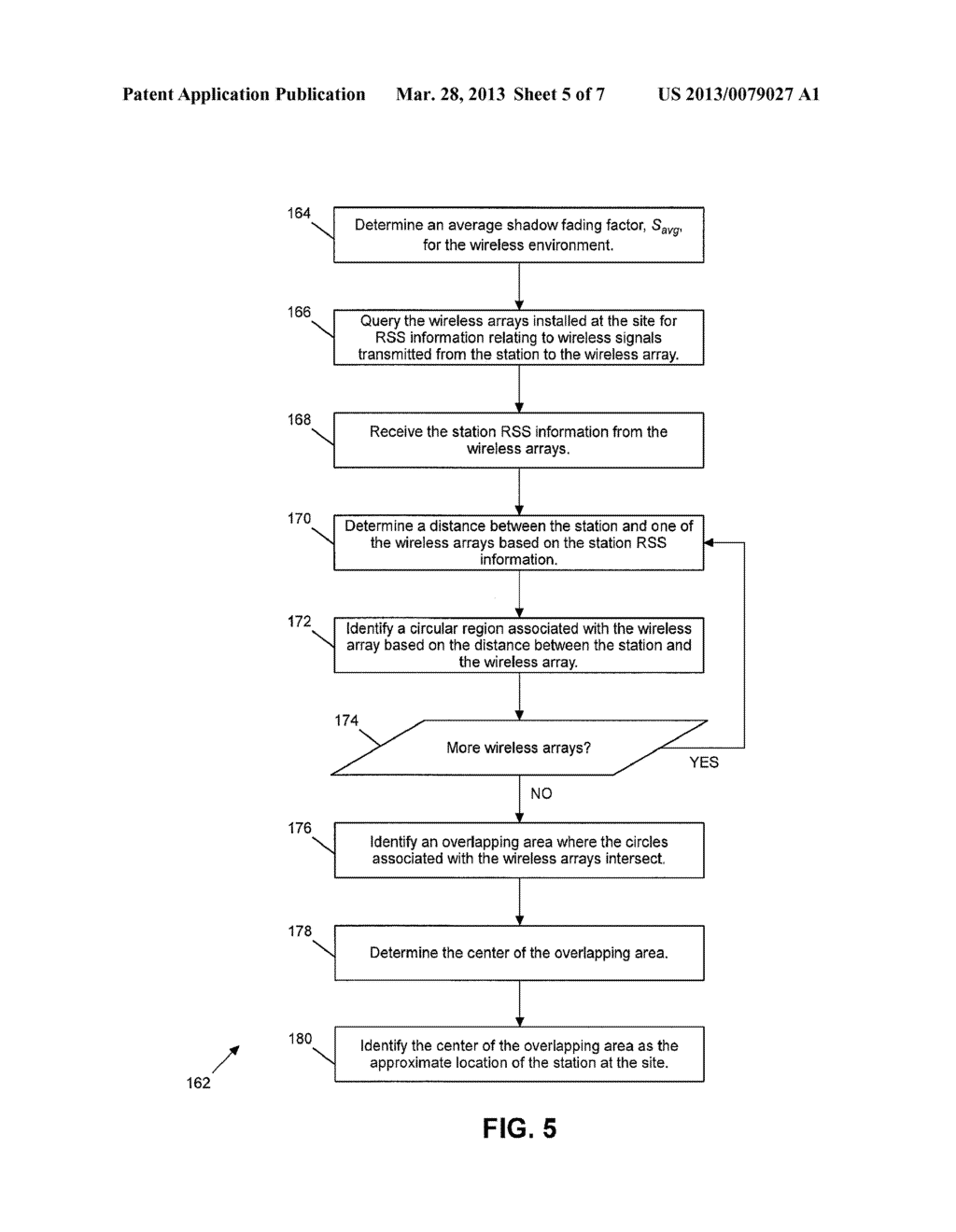 SYSTEM AND METHOD FOR DETERMINING THE LOCATION OF A STATION IN A WIRELESS     ENVIRONMENT - diagram, schematic, and image 06