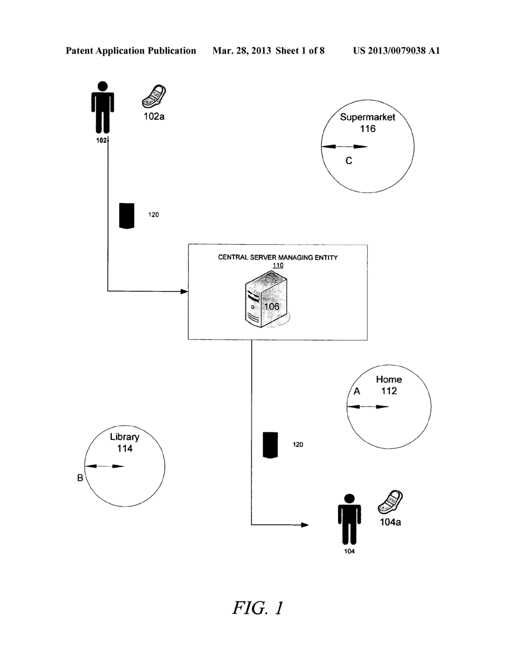 SYSTEM AND METHOD FOR LOCATION DEPENDENT MESSAGING - diagram, schematic, and image 02