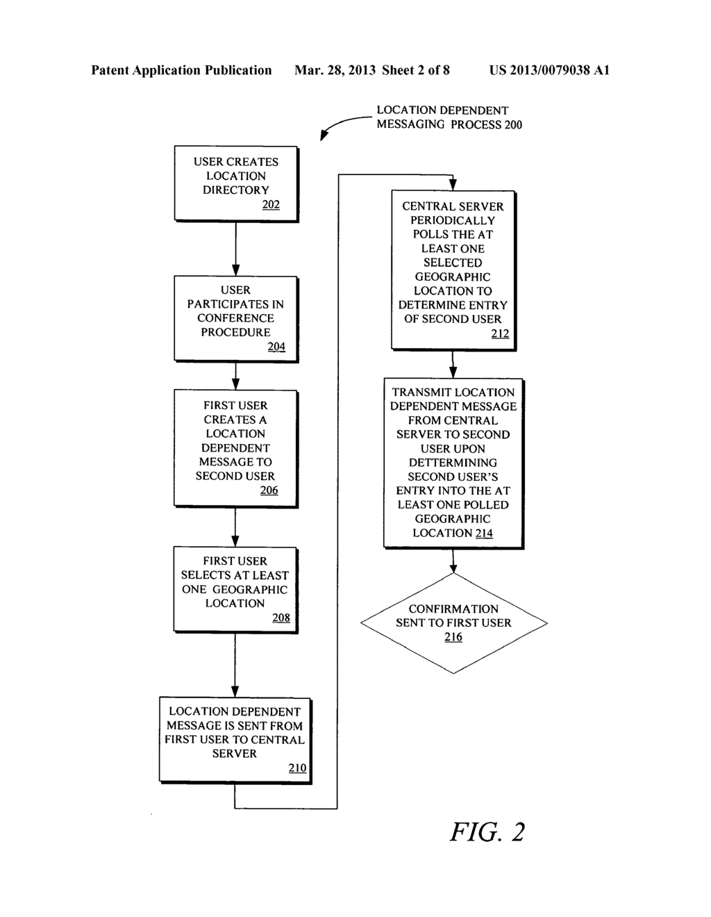 SYSTEM AND METHOD FOR LOCATION DEPENDENT MESSAGING - diagram, schematic, and image 03