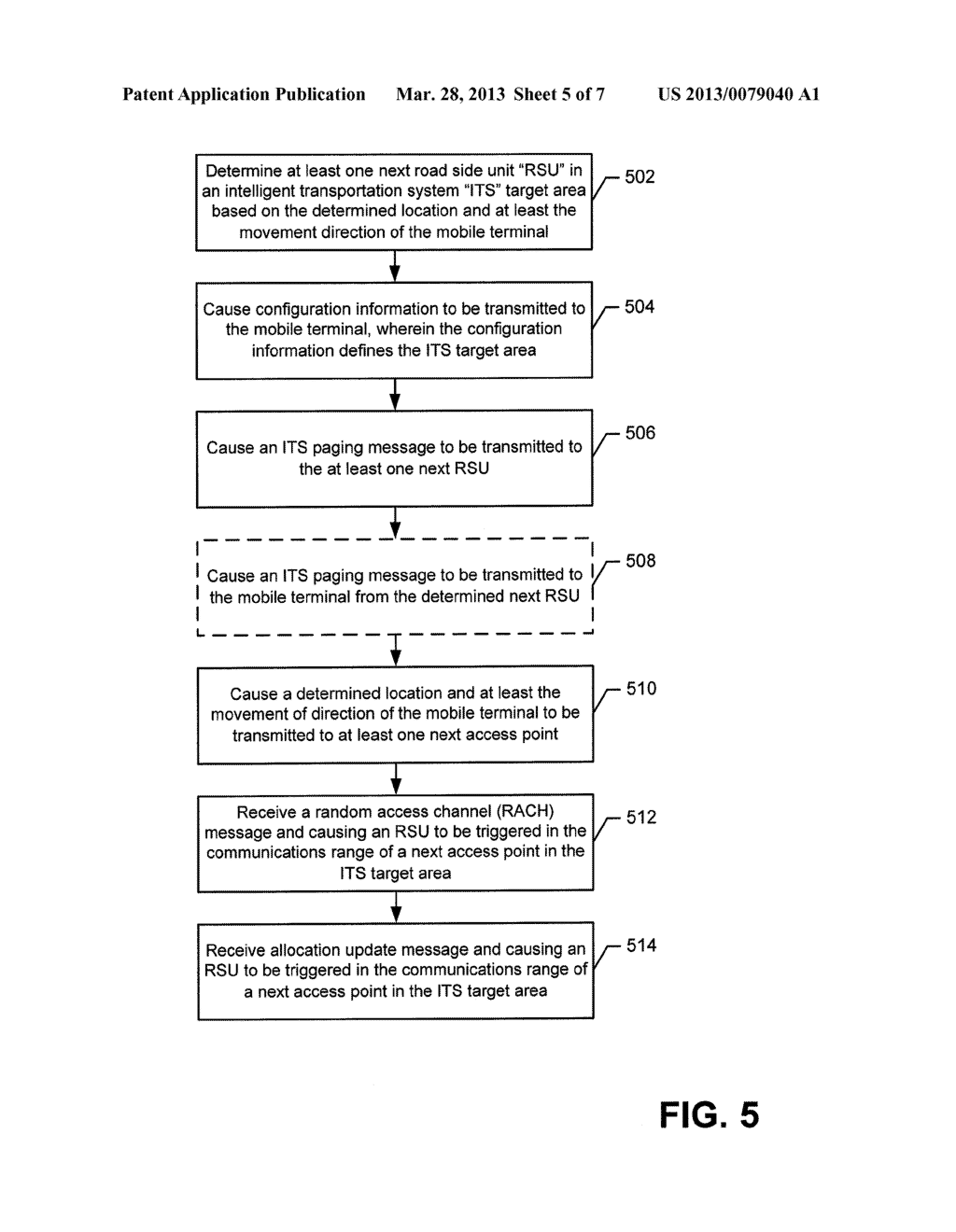 METHOD AND APPARATUS FOR A CELLULAR ASSISTED INTELLIGENT TRANSPORTATION     SYSTEM - diagram, schematic, and image 06