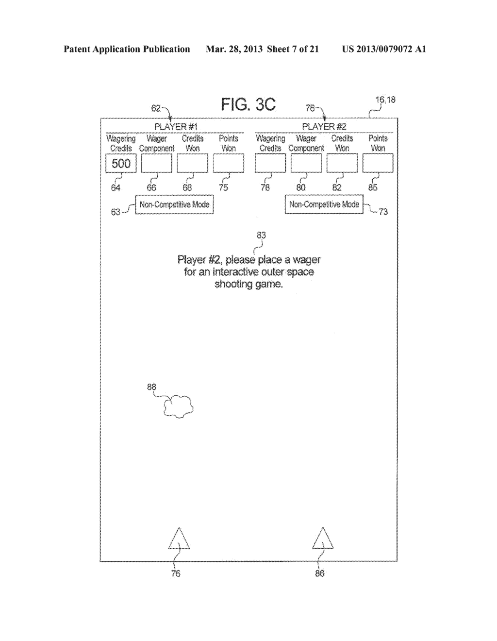GAMING SYSTEMS, GAMING DEVICES AND METHODS WITH NON-COMPETITIVE PLAY AND     OPTIONAL COMPETITIVE PLAY - diagram, schematic, and image 08