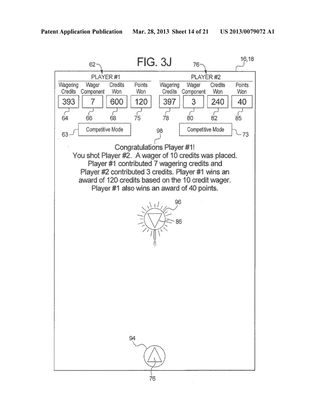 GAMING SYSTEMS, GAMING DEVICES AND METHODS WITH NON-COMPETITIVE PLAY AND     OPTIONAL COMPETITIVE PLAY - diagram, schematic, and image 15