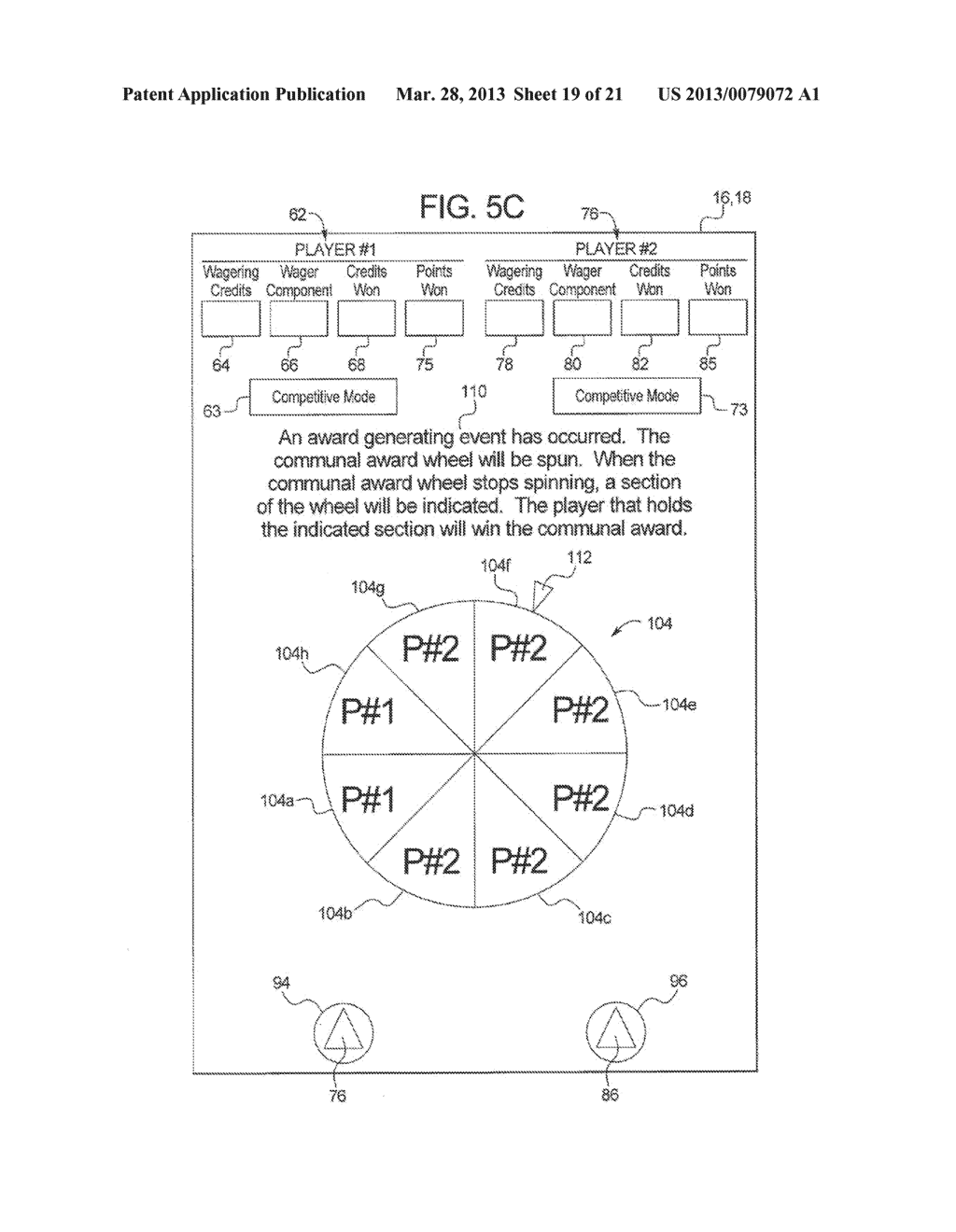 GAMING SYSTEMS, GAMING DEVICES AND METHODS WITH NON-COMPETITIVE PLAY AND     OPTIONAL COMPETITIVE PLAY - diagram, schematic, and image 20