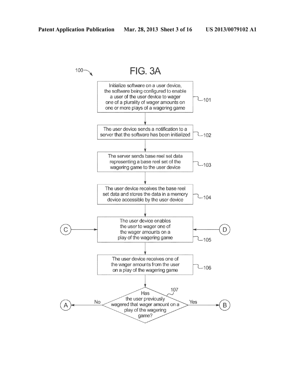 GAMING SYSTEM AND METHOD PROVIDING A USER DEVICE THAT RECEIVES AND STORES     A REEL SET FOR AN INITIAL GAME PLAY AND REEL SETS FOR SUBSEQUENT GAME     PLAYS - diagram, schematic, and image 04