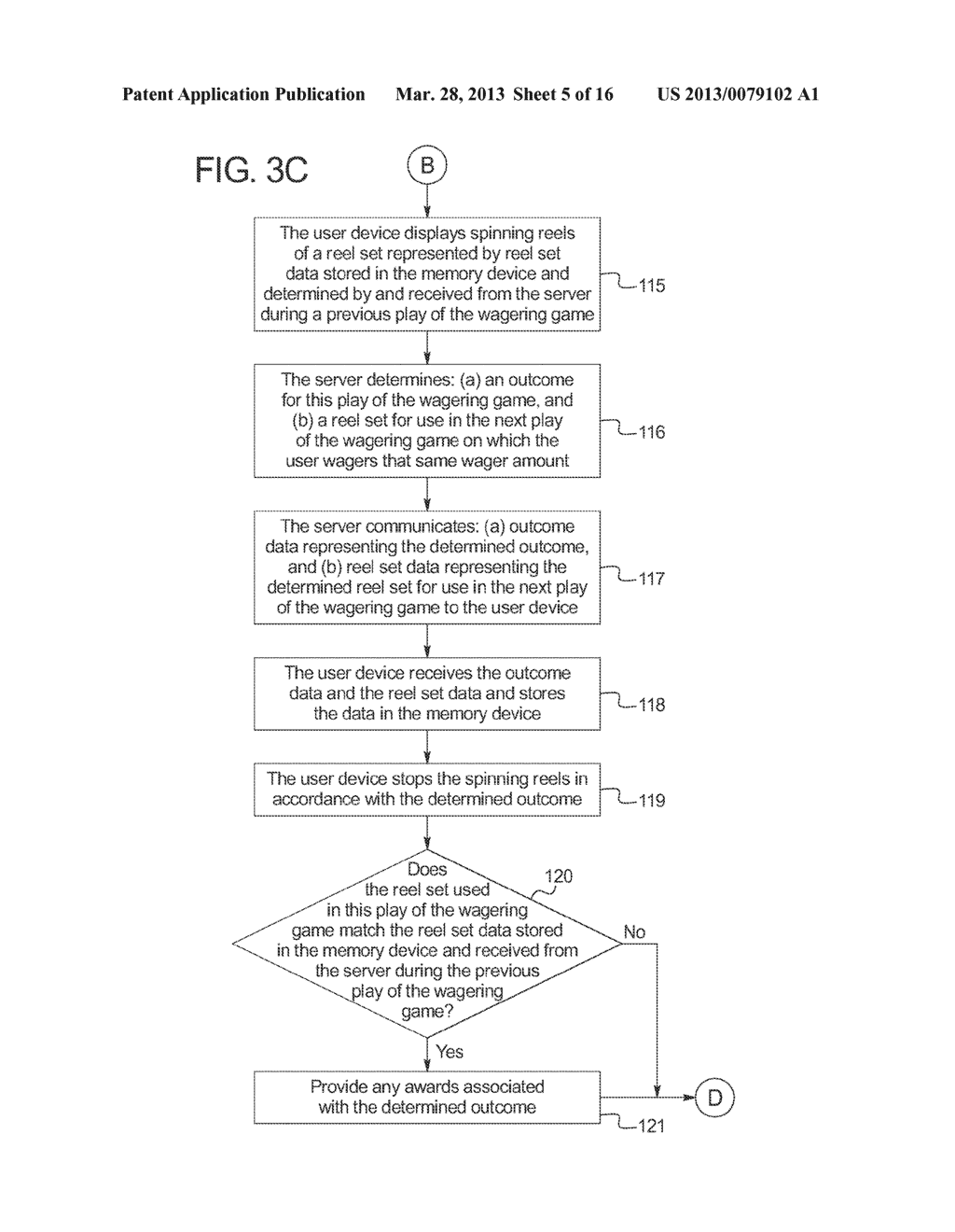 GAMING SYSTEM AND METHOD PROVIDING A USER DEVICE THAT RECEIVES AND STORES     A REEL SET FOR AN INITIAL GAME PLAY AND REEL SETS FOR SUBSEQUENT GAME     PLAYS - diagram, schematic, and image 06