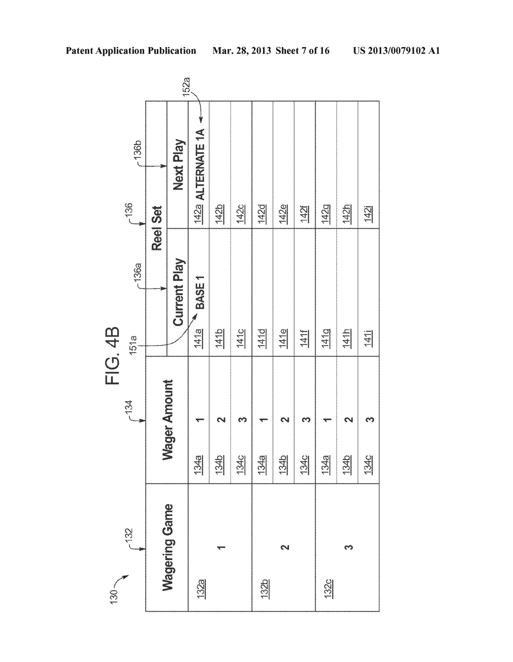 GAMING SYSTEM AND METHOD PROVIDING A USER DEVICE THAT RECEIVES AND STORES     A REEL SET FOR AN INITIAL GAME PLAY AND REEL SETS FOR SUBSEQUENT GAME     PLAYS - diagram, schematic, and image 08