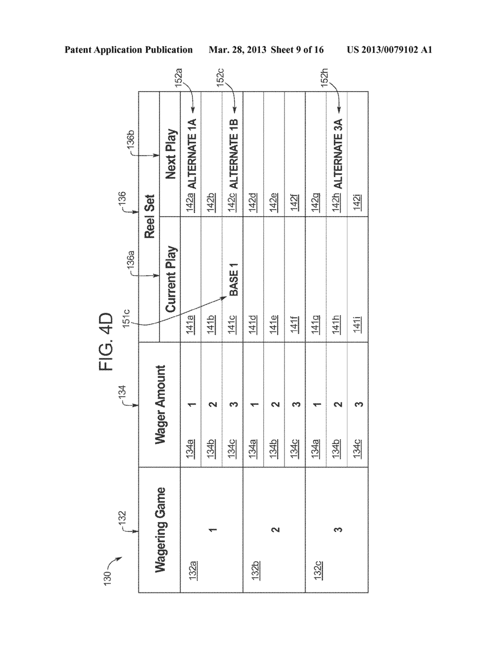 GAMING SYSTEM AND METHOD PROVIDING A USER DEVICE THAT RECEIVES AND STORES     A REEL SET FOR AN INITIAL GAME PLAY AND REEL SETS FOR SUBSEQUENT GAME     PLAYS - diagram, schematic, and image 10