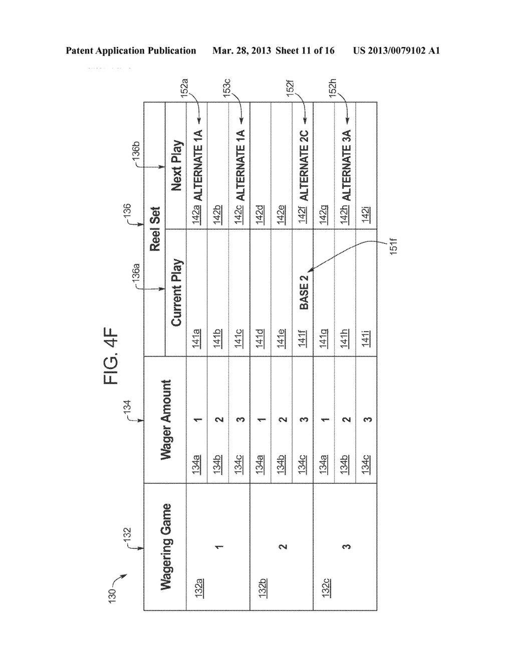 GAMING SYSTEM AND METHOD PROVIDING A USER DEVICE THAT RECEIVES AND STORES     A REEL SET FOR AN INITIAL GAME PLAY AND REEL SETS FOR SUBSEQUENT GAME     PLAYS - diagram, schematic, and image 12